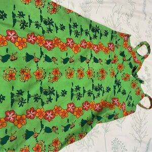 Floral Green Kids Dress